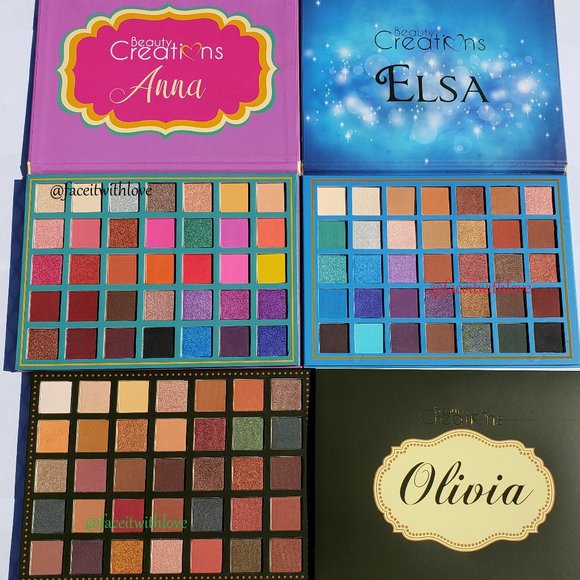 3 PCS Anna Elsa & Olivia Eyeshadow Palettes - Picture 2 of 2